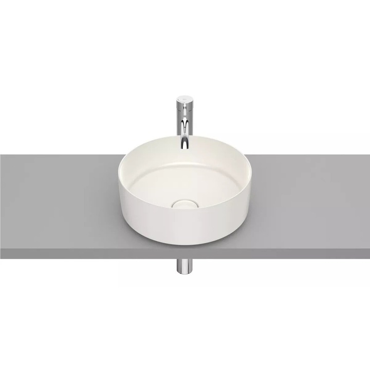 Lavoar Roca Inspira A327523650, montare pe blat, 37 cm, FineCeramic, Bej