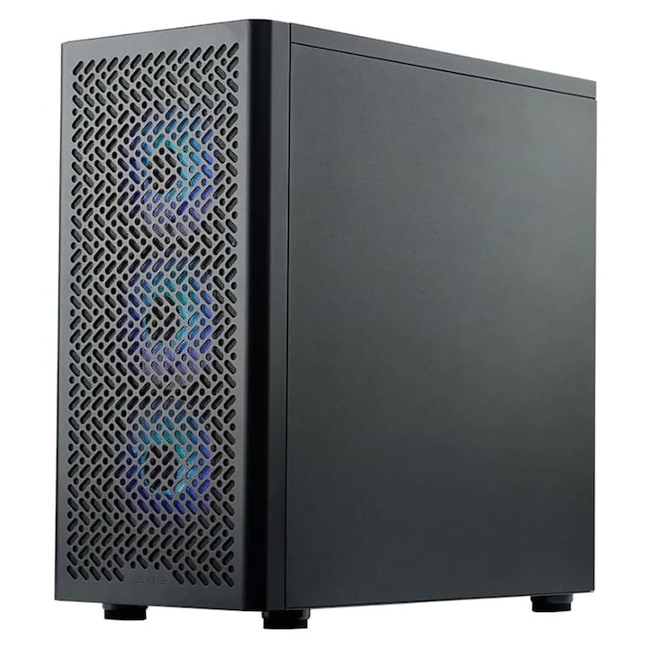 Carcasa Cooler Master Elite 502, sticla securizata, RGB, neagra, 474x230x481mm