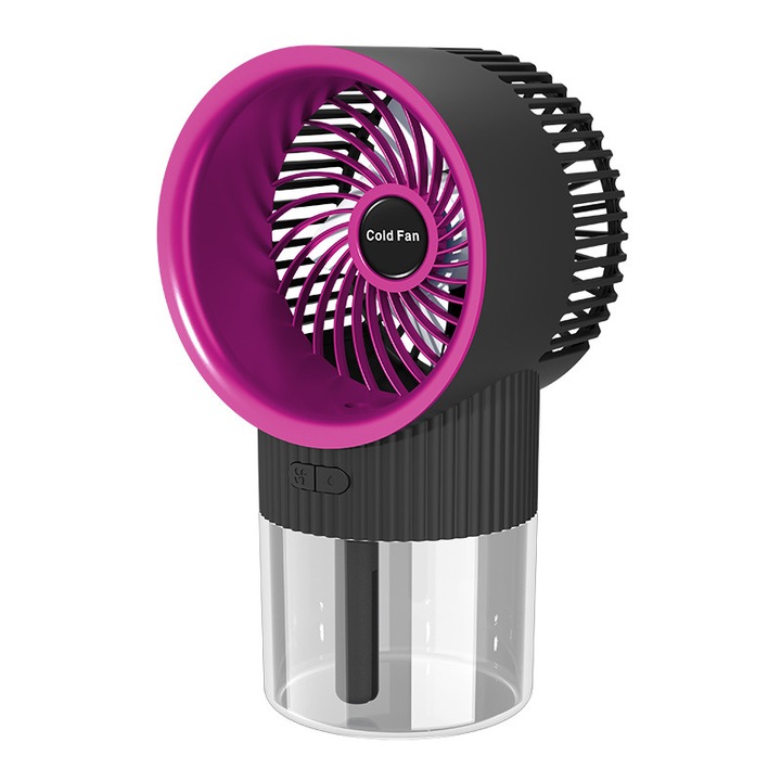 AMRINUGL hordozható ventilátor, 3 sebességfokozat, többszínű, USB töltéssel