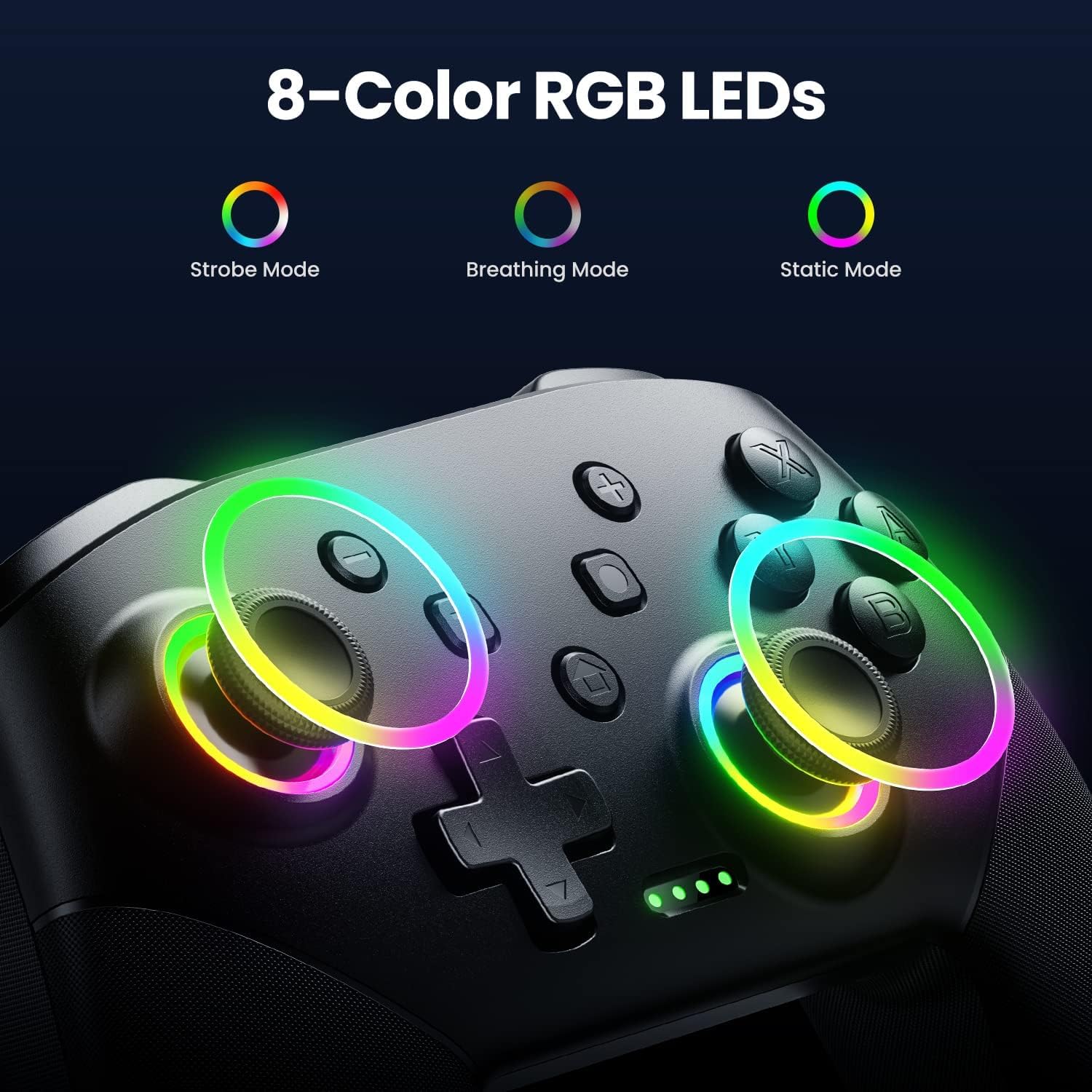 Controller Wireless compatibile cu Switch Lite/OLED/PC, Bluetooth, RGB ...
