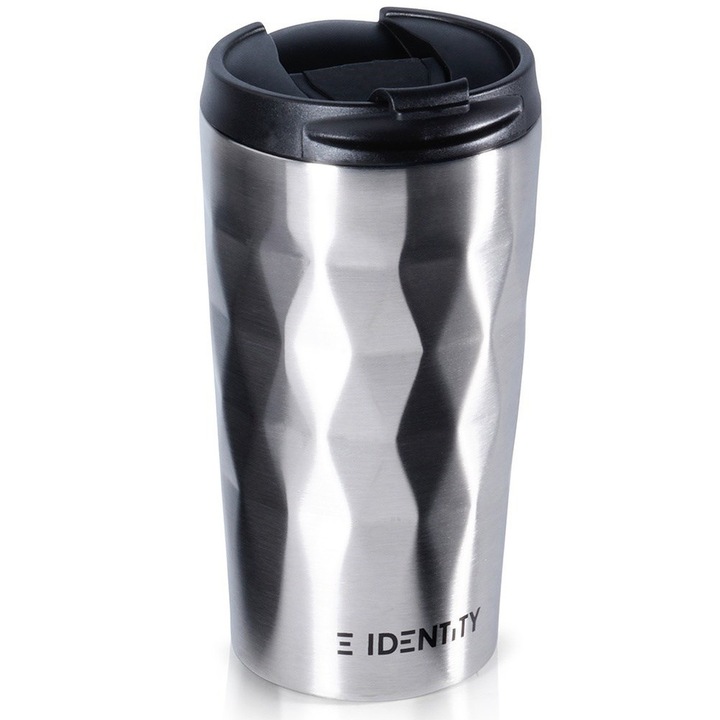 Термо чаша ORION, 430 ml, матов инокс, сив, с херметичен капак