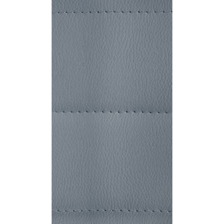 Set de 2 scaune de bar Lex din piele artificiala W gri