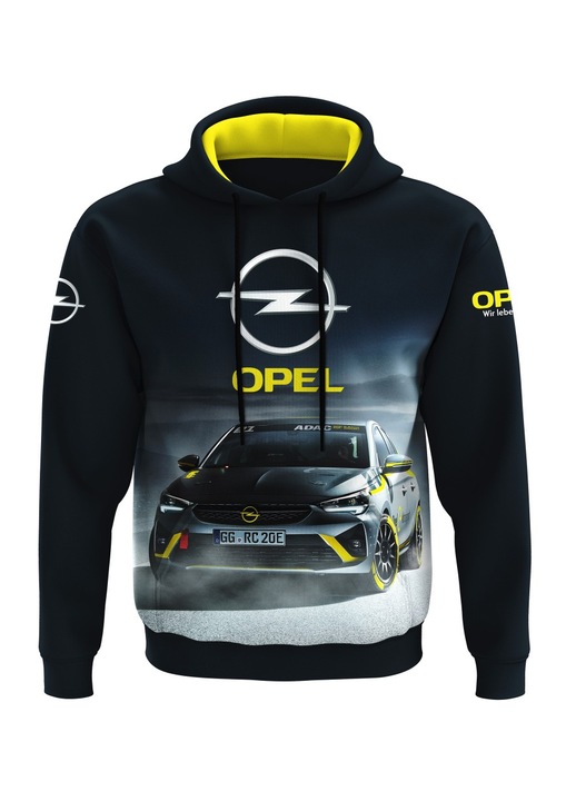 Мъжки суичър opel 1.5.2, с качулка, многоцветен