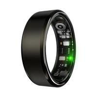 Inel smart ring inteligent, DDOLI, Gen2, ultra-usor, somn, pasi, ritm cardiac, oxigen din sange, rezistent la apa, negru mat, 10