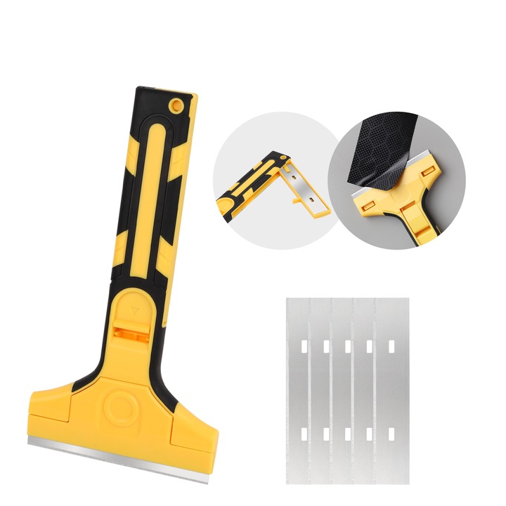 Autófólia kaparó racleta pengével és öt pótlással