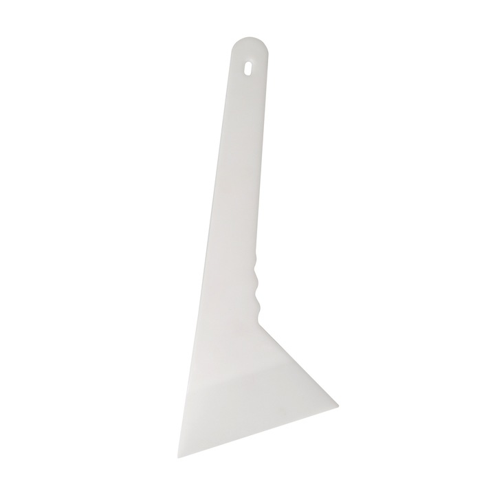 Racli autó fólia szereléshez, műanyag, hosszú nyéllel, fehér