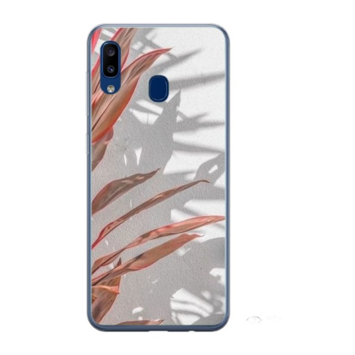 Husa personalizata HQ Print 360 de grad pentru Samsung Galaxy A20, Leaf Design #4, S1D1M0155, Atlas