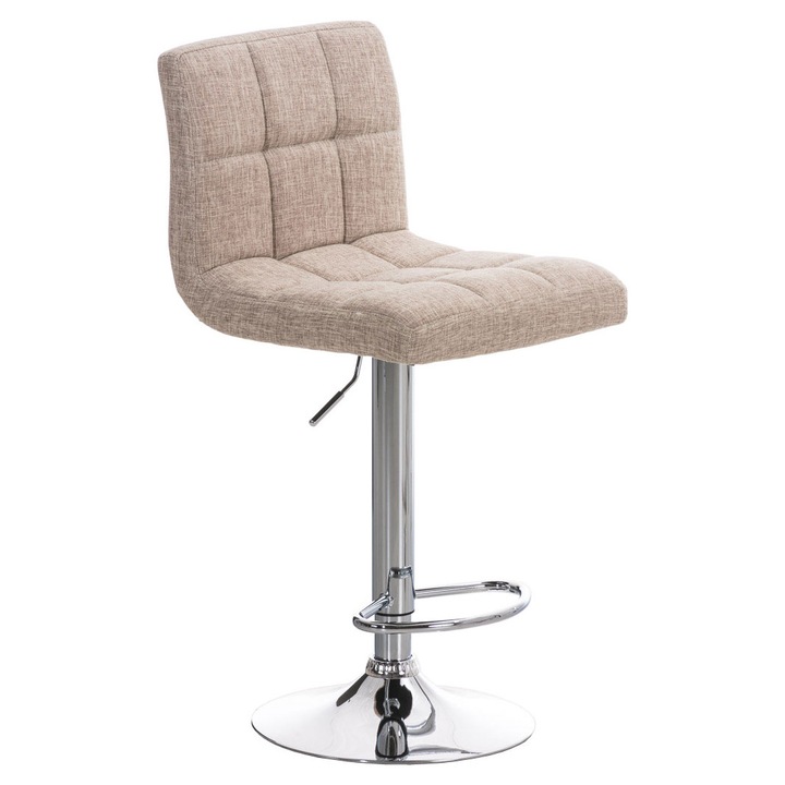 Scaun de bar Peru FABRIC C crema