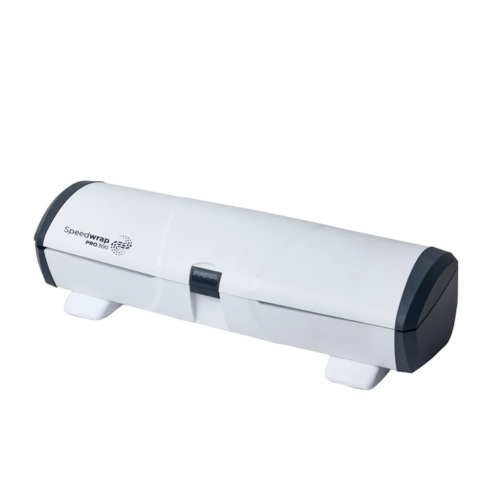 Dispenser multifunctional automat pentru folii de bucatarie cu cutter integrat Wrapex, Speedwrap Pro 300, latime 40 cm, potrivit pentru folie alimentara, aluminiu si hartie de copt, ideal HoReCa, tehnologie antimicrobiana BioCote™, eficient si rapid, alb