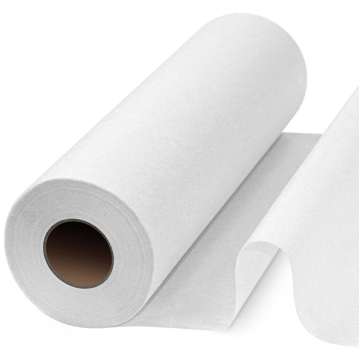 Banda termica pentru tiv, Nu este nevoie de cusut, dublu adeziva, adeziv termofuzibil pentru imbracaminte, intaritor de tesatura, 9 m x 30 cm, Alb