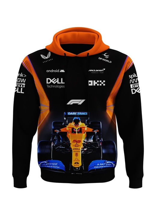 Мъжки суичър Макларън Ф1 1.9.3, с качулка, многоцветен