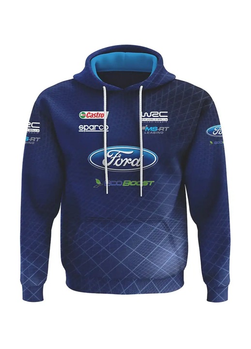 Hanorac barbati Ford 2.1.2, cu gluga, multicolor