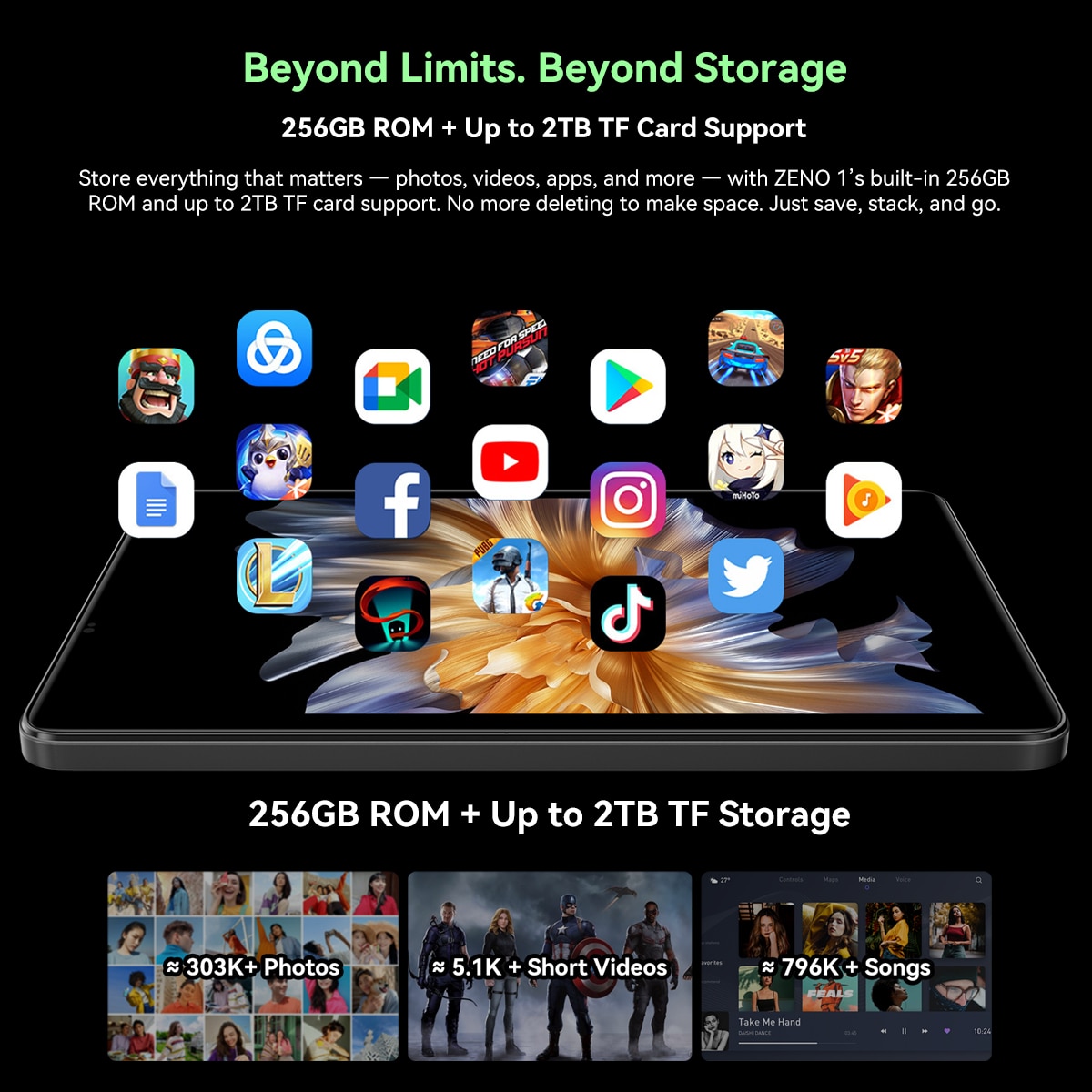 Tableta Blackview ZENO 1, Android 15,6000mAh,12GB +64 GB ROM, Tablete de 8" cu Dual SIM 4G LTE si WiFi 5G, Ecran HD 90Hz, Widevine L1, verde