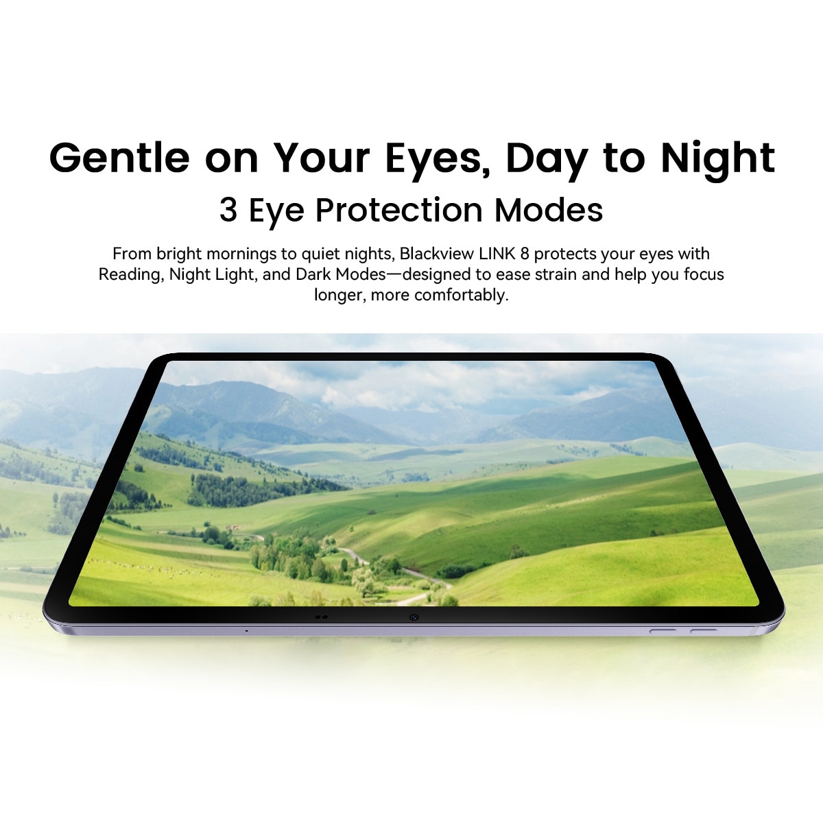 Tableta Blackview LINK 8, 12.7" 2K Ecran, 90Hz, Gemini Ai Android 15, 18GB+256GB(TF 2TB), MediaTek Helio G100, 8400mAh, 16MP+13MP, PC Mode 2.0, BT 5.0/GPS/Face ID, Accesorii (Mouse/Tastatura/Carcasa protectie/Protectie ecran/Stylus/Casti), Albastru