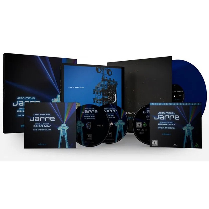 Jarre Jean-Michel: Bridge From the Future, Live In Bratislava Box Set (Vinyl albastru limitat, 2CD, Blu-ray)