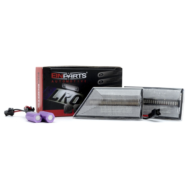 LED мигачи Einparts Automotive, 12V, комплект 2 броя, оранжеви, 87x40x40мм