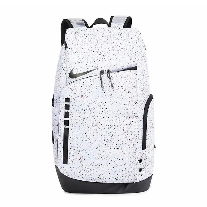 Hátizsák, Nike, uniszex, 30x16x46 cm, fehér/fekete