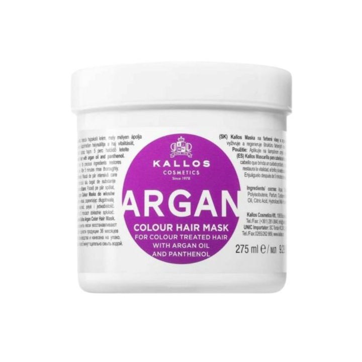 Masca de par argan Kallos 275 ml