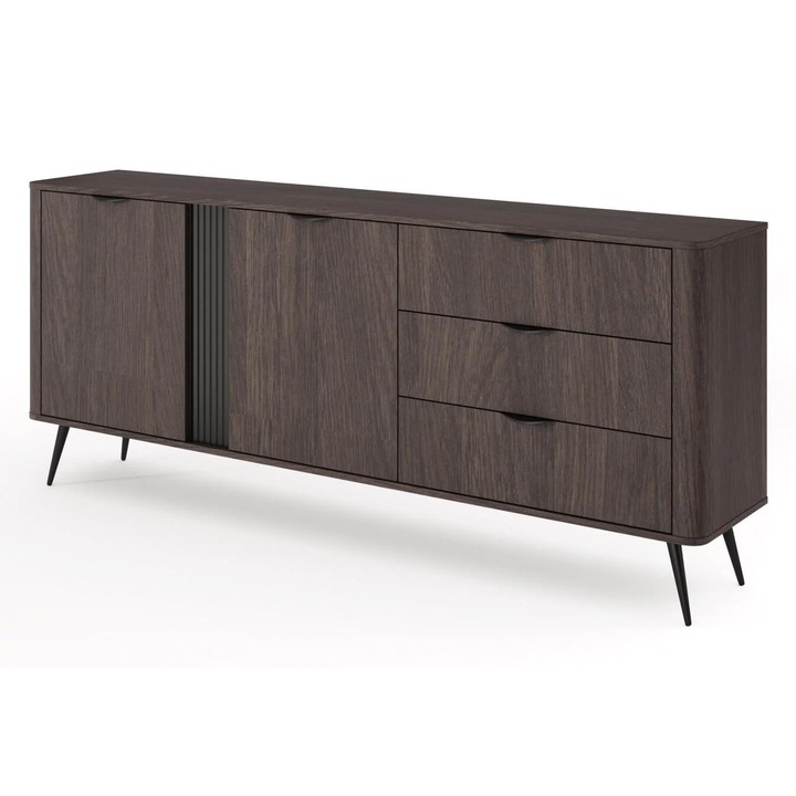 Bufet, Furnlux, Veris, alb, lemn prelucrat, 195x81x38 cm