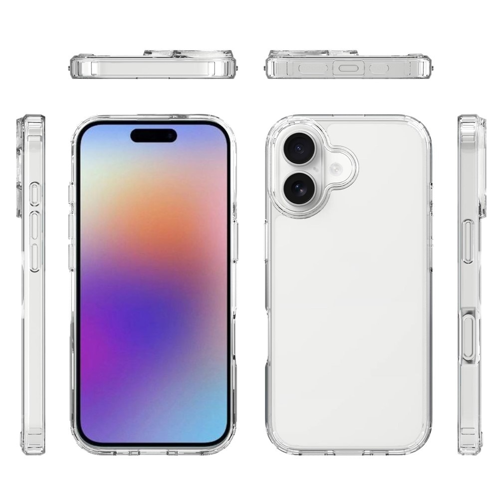 Husa iPhone 17 DaDen, silicon transparent Premium, Antishock, protectie colturi, rezistenta la impact, Transparenta