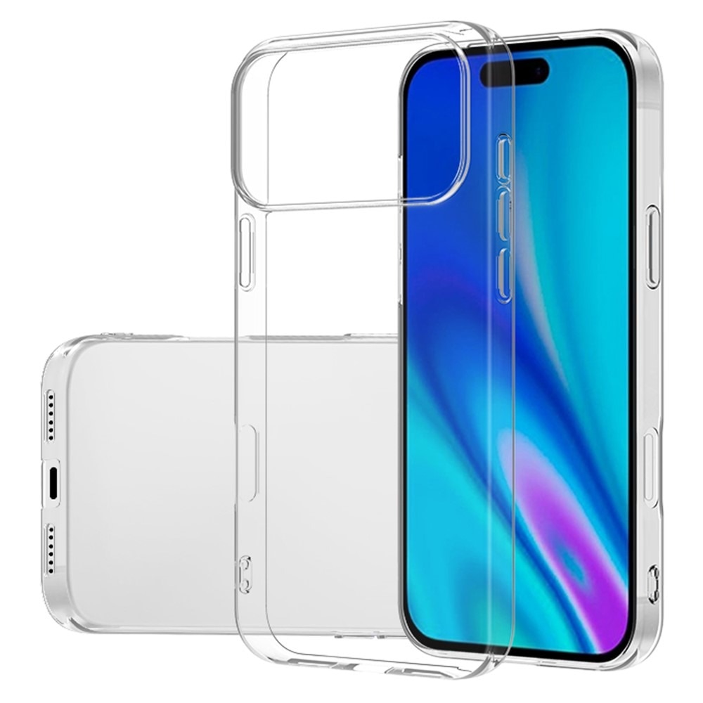 Husa pentru iPhone 17 Pro DaDen, silicon transparent Premium, Ultra Slim, Flexibila, Transparenta