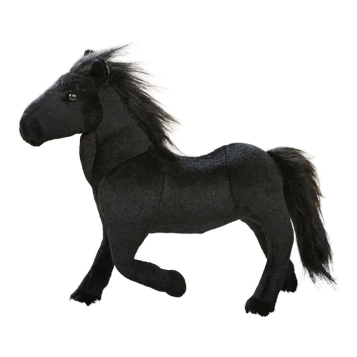 Cal de plus, realist, negru, 27 cm