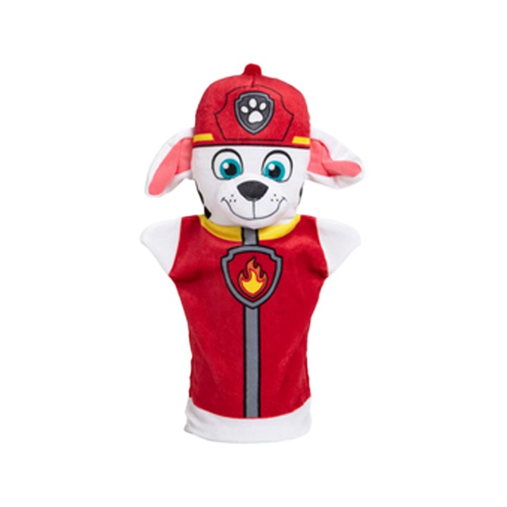 Papusa de mana, in forma de caine, Paw Patrol, Mini Junior PM0509M2, Rosu