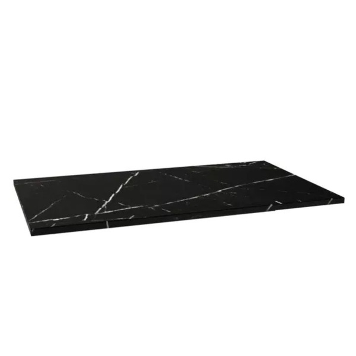 Blat de baie Wena Meble 90x47x1, 8 cm, Marmura neagra