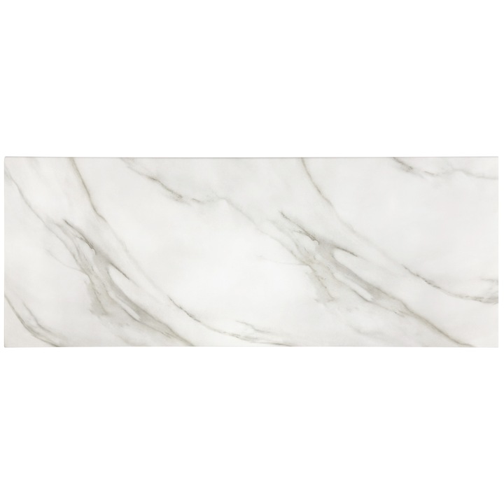 Blat de baie din compozit, Resing, 61 x 47 cm, grosime 2 cm, Alb Calacatta