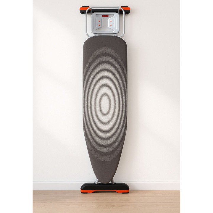 Дъска за гладене Rovitech, за ютия и станция за гладене, 100% памук, вграден удължител, моноблок, повърхност 46X127 см, височина 80-105 см