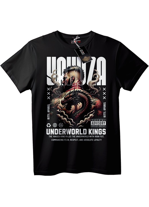 Férfi póló Yakuza, Fekete, XL