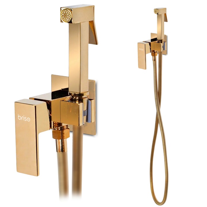 Briso Ember bidé csaptelep, vékony beépítésű, arany felület, kerámia, 1/2 hüvelyk