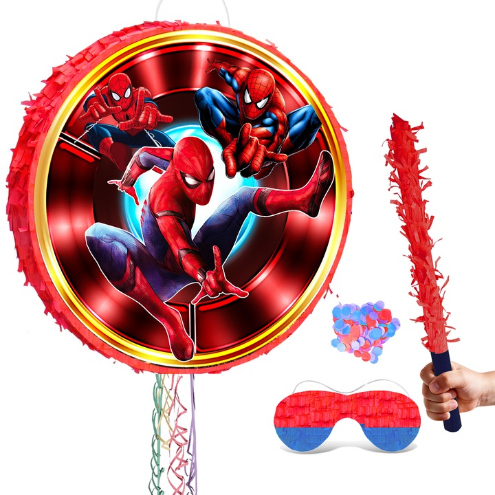Pinata Spiderman InBoxxarty, pentru Decoratiuni Aniversare, print Spiderman