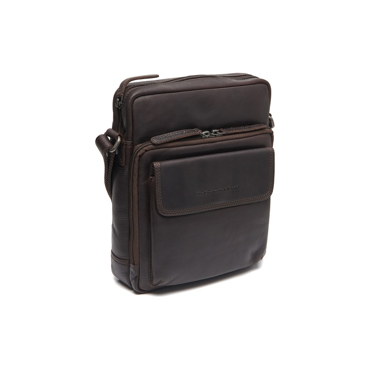 Férfi táska, The Chesterfield Brand, természetes bőrből, Montira, Sötétbarna