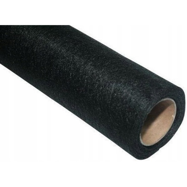 Material decorativ PartyPro, 50 cm x 10 m, neagra