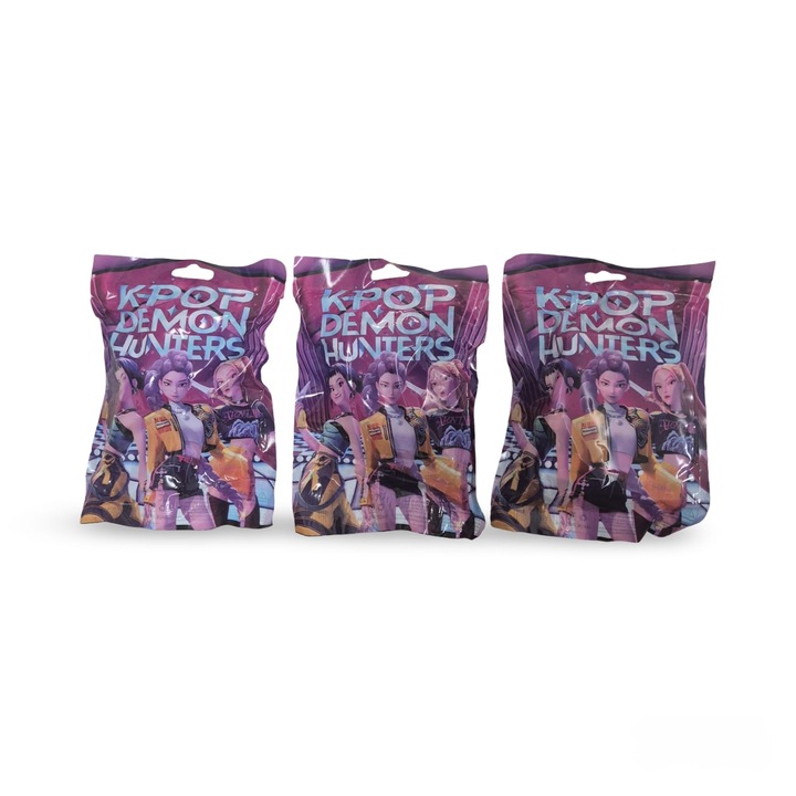 Set 3 Figurine Virtual Trend, Misterybox, K-Pop Girls Demon Hunter, multicolor 5cm