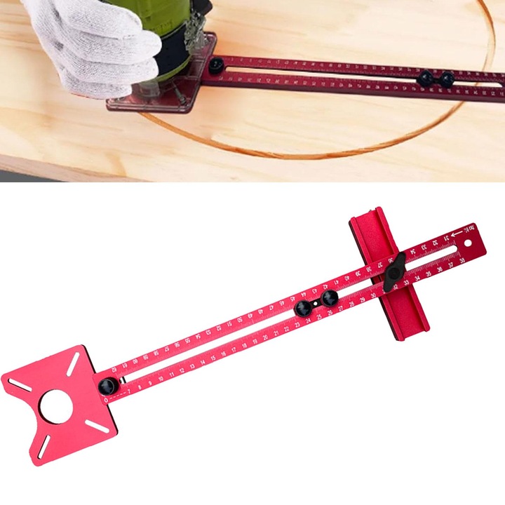 Consola de frezare SkyTechs® suport freza router aliaj aluminium 3 in 1 cleste pentru frezat flip board prelucrarea lemnului detasabila