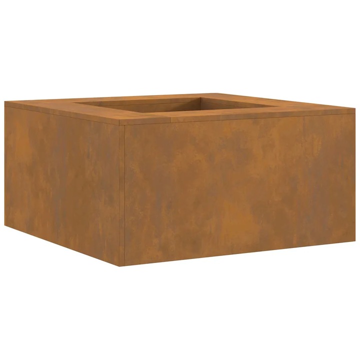 vidaXL Tűzrakó Barna 80 x 80 x 40 cm időjárásálló acél