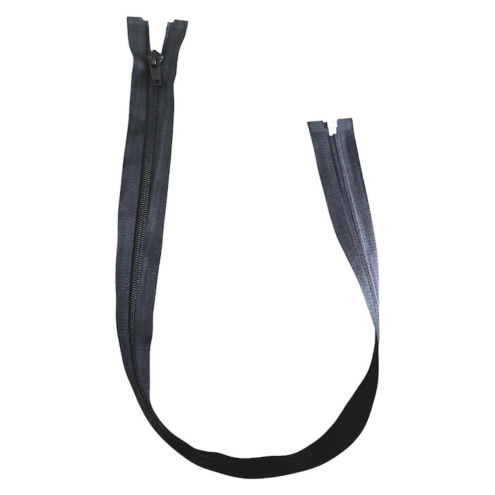 Fermoar detasabil spiralat 5mm, 50cm, Negru