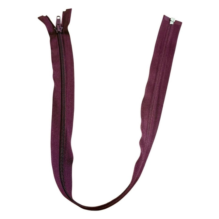 Fermoar detasabil spiralat 5mm, 70 cm, Grena