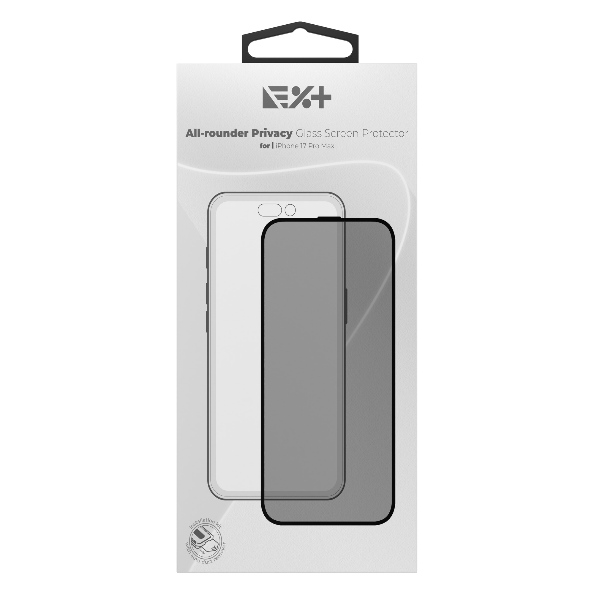 Folie de protectie din sticla All-rounder Privacy NOA pentru Iphone 17 Pro Max