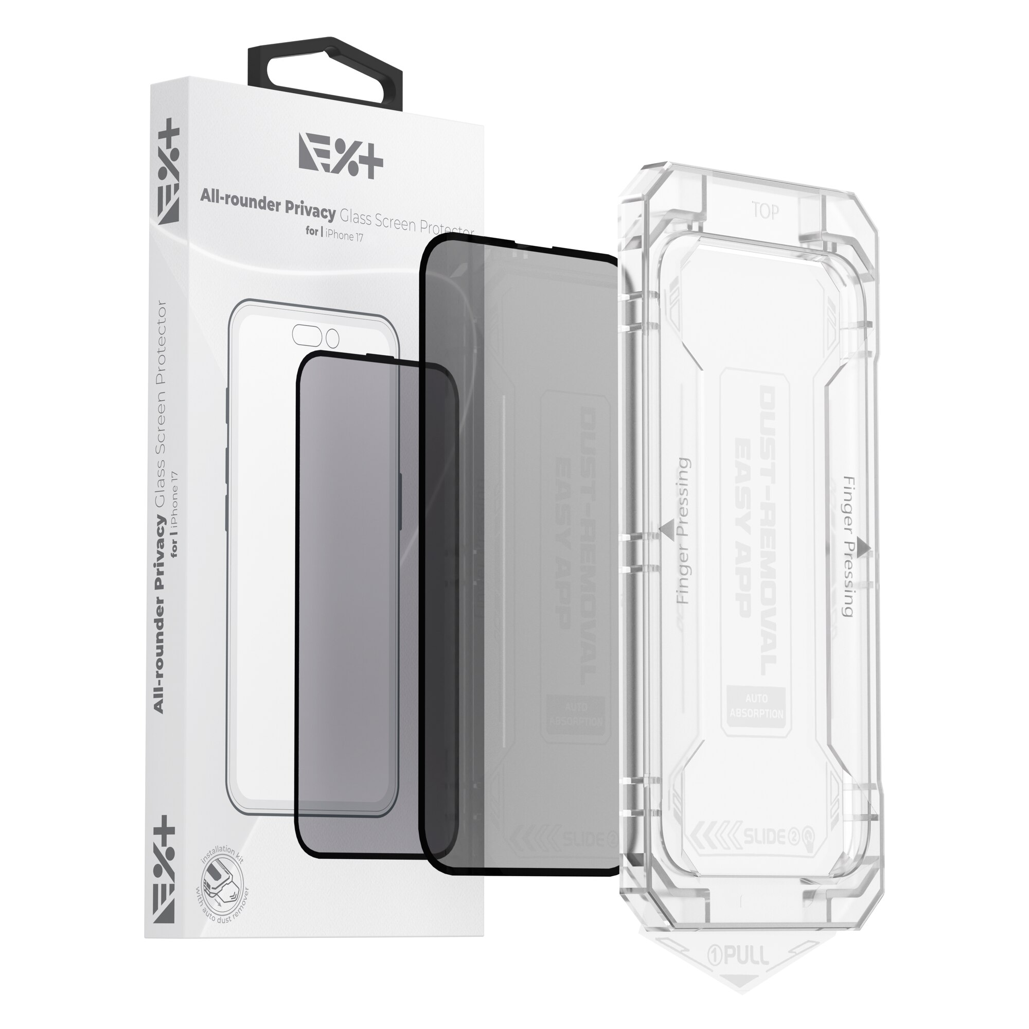 Folie de protectie din sticla All-rounder Privacy NOA pentru Iphone 17