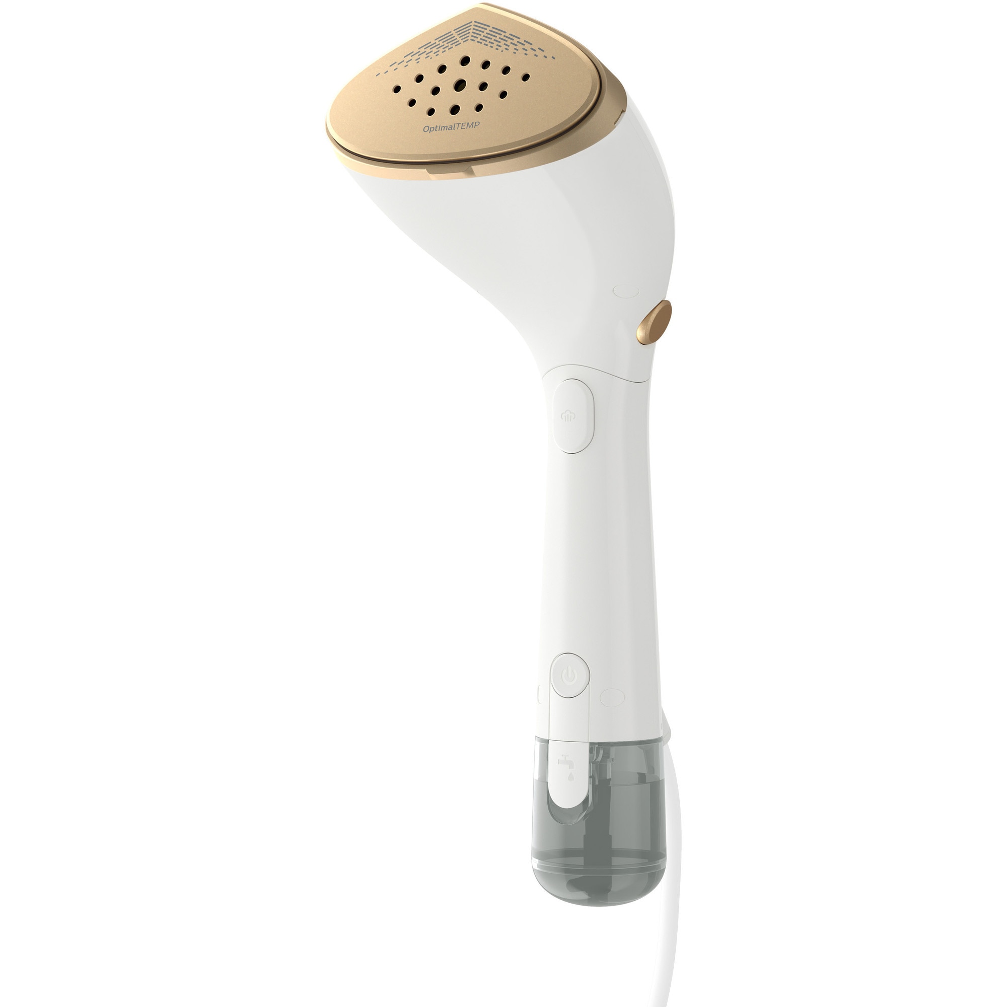 Aparat de calcat vertical portabil Philips seria 7000 STH7030/10, 1500W, debit de abur 28 g/min, Rezervoare de apa detasabile de 100 ml si 200ml, Talpa OptimalTEMP, 30sec. Incalzir