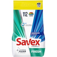 Detergent pudra Savex Premium Fresh, 9kg, 112 de spalari
