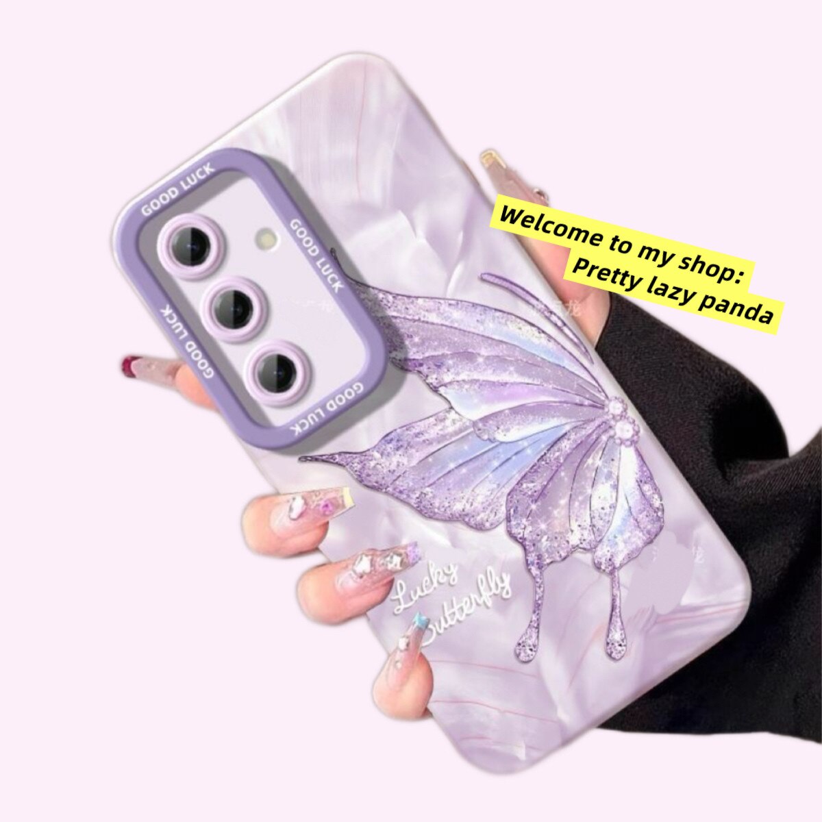 Husa de Protectie, cu 2 curele de gat pentru telefon incluse gratuit, Compatibila Samsung Galaxy S25 Ultra, Violet