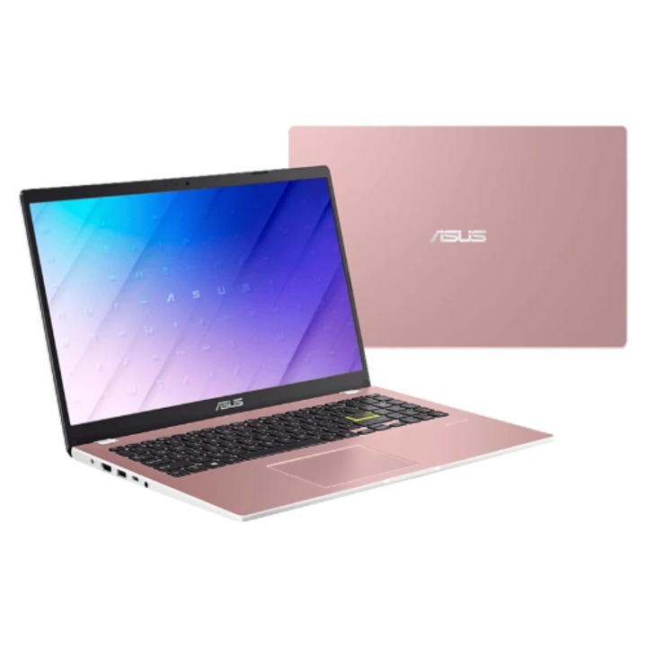 Laptop ASUS Vivobook 15 E510KAB cu procesor Intel Celeron N4500 pana la 2.8 GHz, 15.6 Full HD, 8 GB RAM, 512 GB SSD, Intel HD Graphics, Windows 11 Pro, Rose Pink