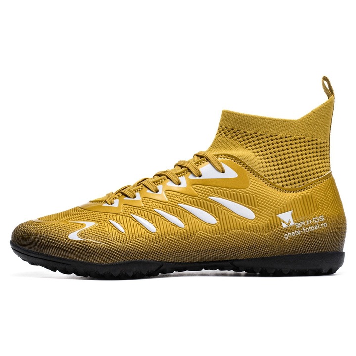 Футболни обувки MBrands, 8.8 с глезен за синтетичен терен, Жълт