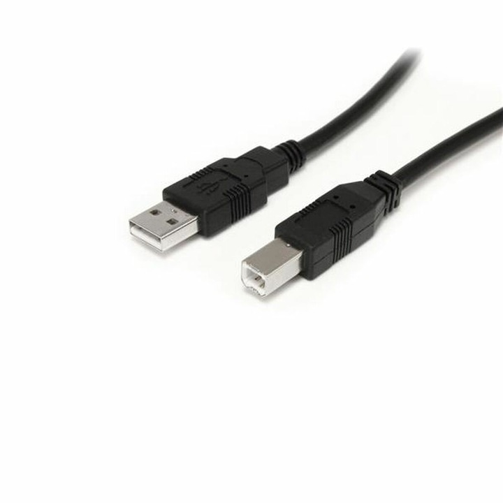 Cablu USB A la USB B Startech USB2HAB30AC Negru
