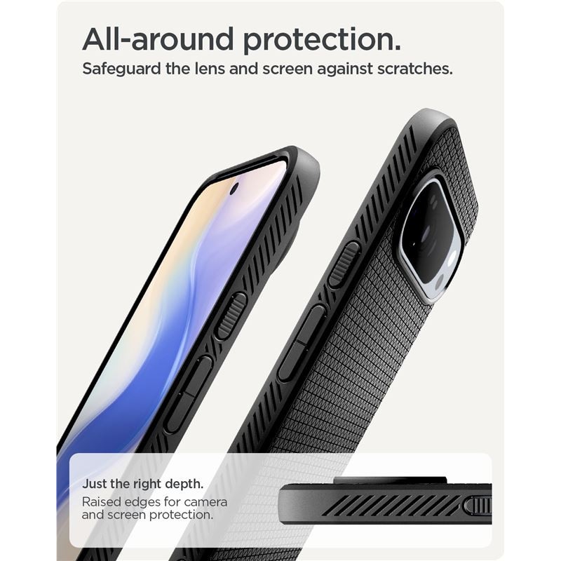 Carcasa Spigen Liquid Air MagSafe compatibila cu Google Pixel 10 Pro XL, Matte Black