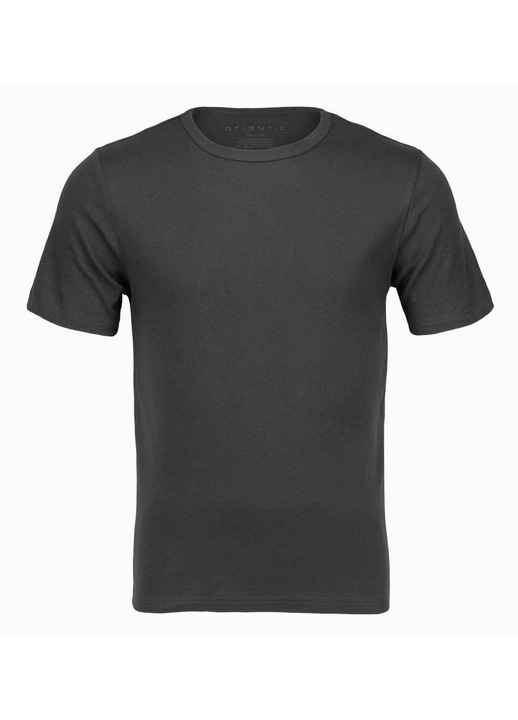 Tricou barbatesc Atlantic, gri, bumbac 100%, confort si durabilitate